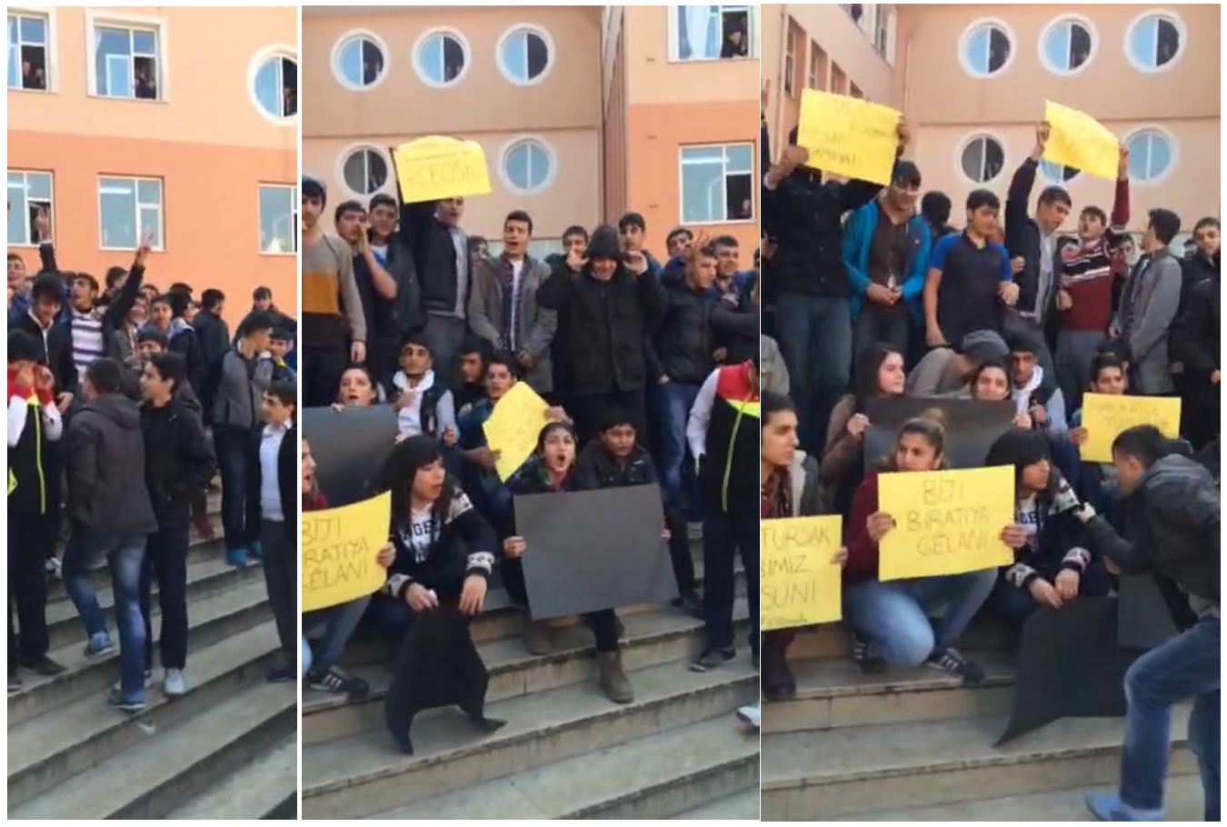 Okullarda PKK sloganları